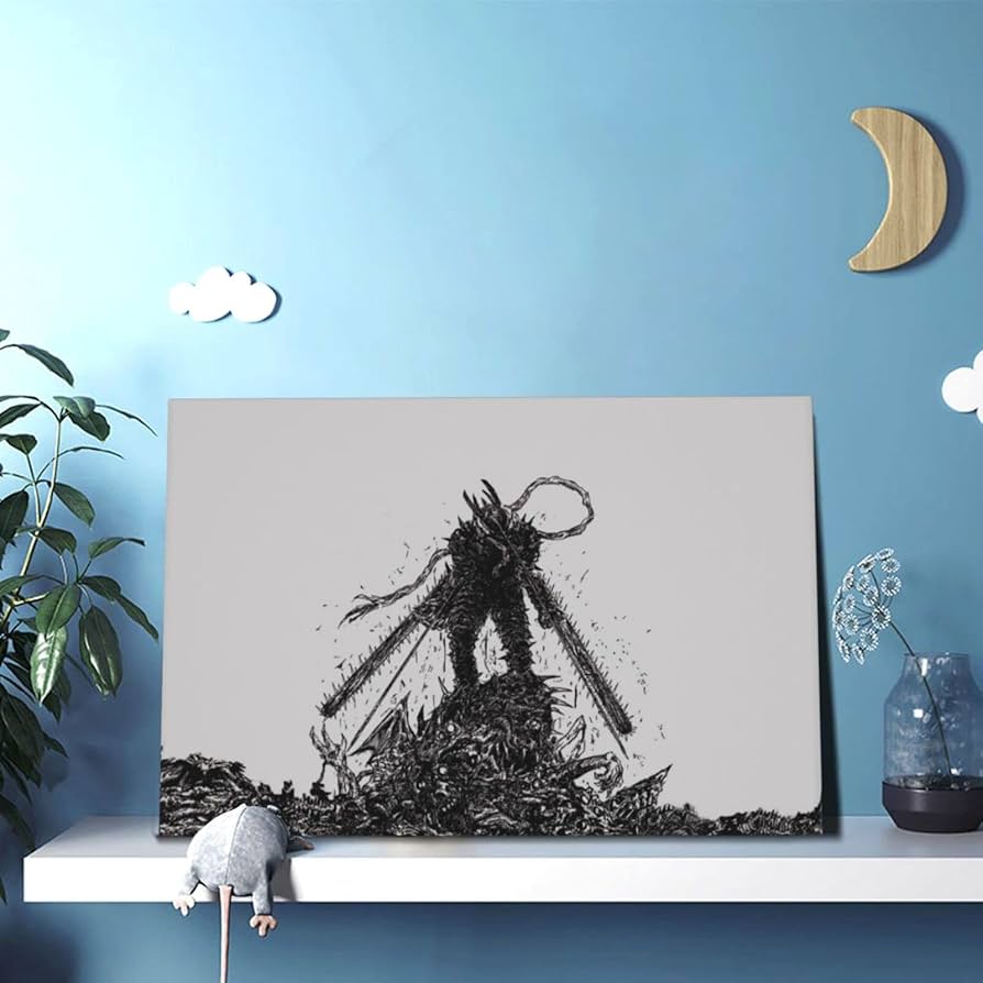 Amazon.co.jp: 鏈鋸人 チェンソーマン フレームレス装飾画